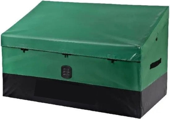 Cassa di Stoccaggio per Giardino - Cassa per Cuscino da Giardino - Kit per Giardino - Scatola per Cuscini - Resistente alle Intemperie - Impraticabile - 380L - 122x63x75x52 cm - Cassa per Giardino - Verde