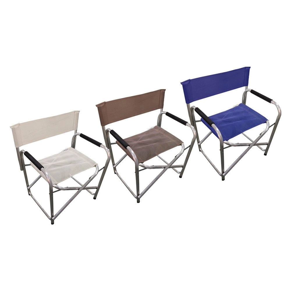 SEDIA REGISTA 'ALICANTE' telo colore blu 2 PZ