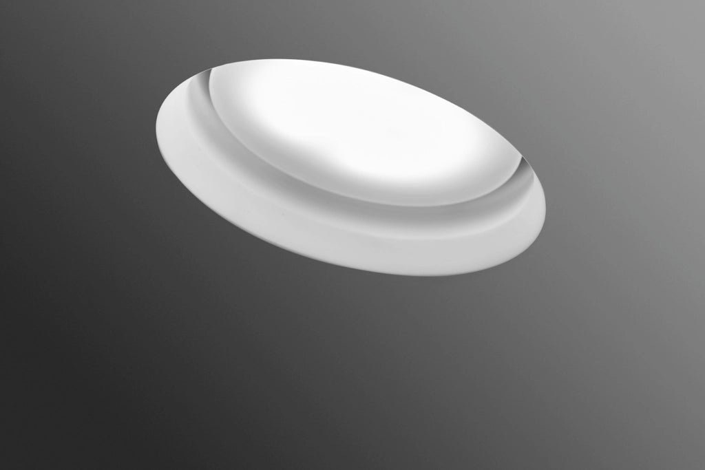 FILIATRA faretto Incasso 1 Luce bordo Bianco attacco GX53 d.8cm in gesso