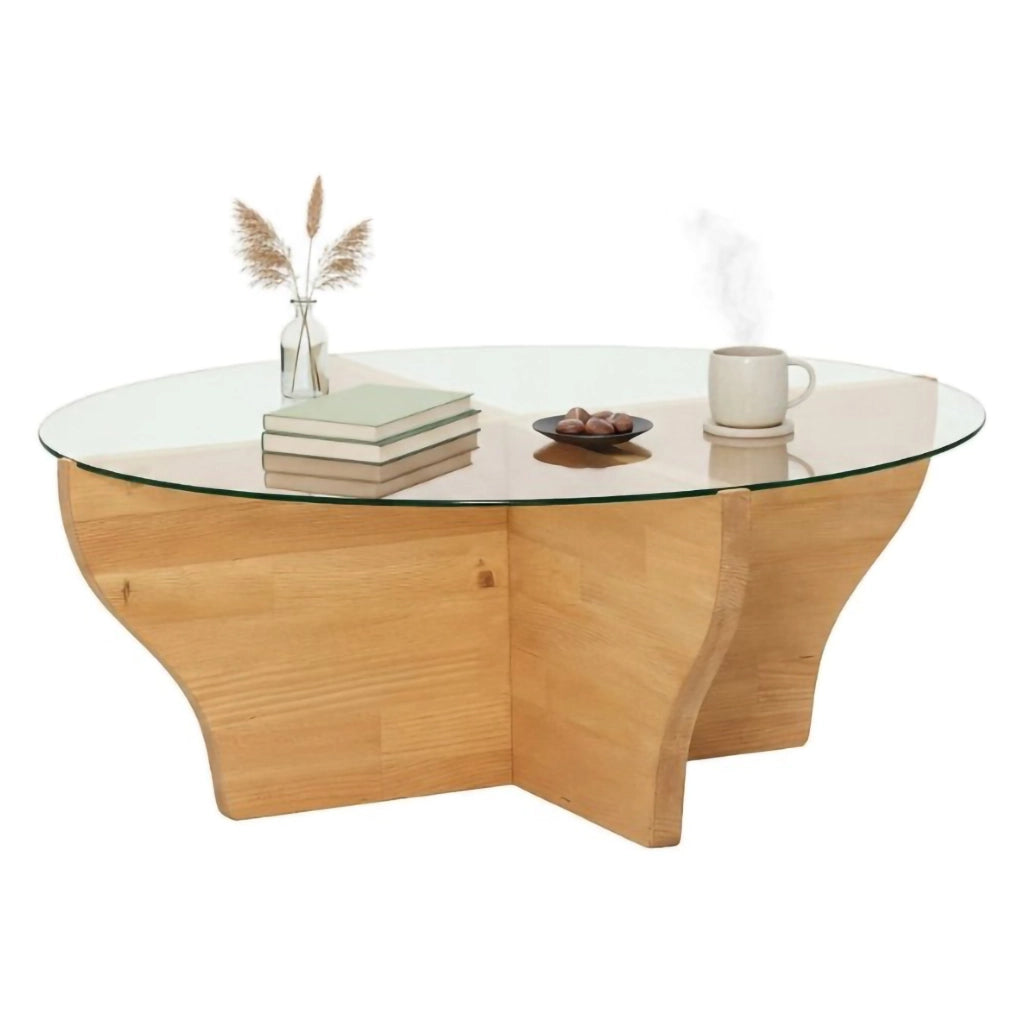 Califfi, Tavolino da Salotto Portariviste, 92x92x36h cm Marrone Rovere