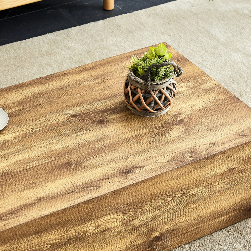 TAVOLO COFFEE 90x50x30 cm Effetto legno MDF Marrone