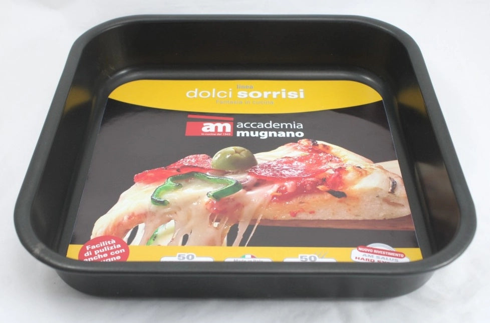 Teglia Forno Pizza Alta Antiaderente 25 x 25 cm