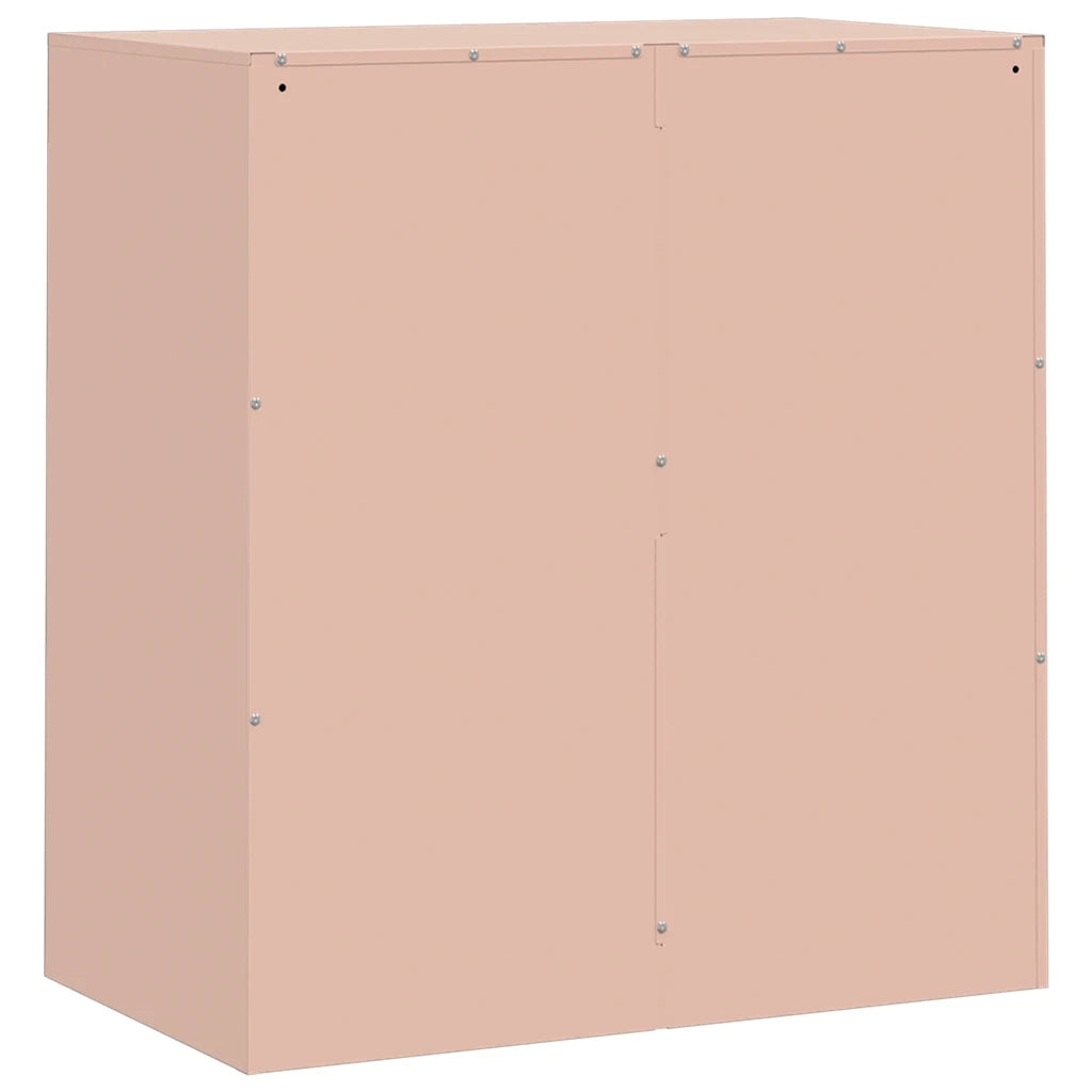 Credenza | Madia | Buffet da pranzo | Armadio da pranzo Rosa 67x39x73 cm in Acciaio