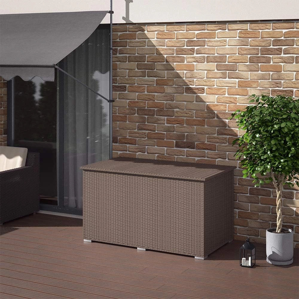 Oskar-Store OK-Living - Scatola per cuscini, marrone, 146 x 80 cm