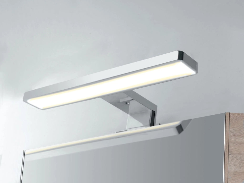 APPLIQUE LED CRUISE CROMO FISSAGGIO PARETE E SPECCHIO 5,2W 550LM 4000K IP44 28x8x11CM
