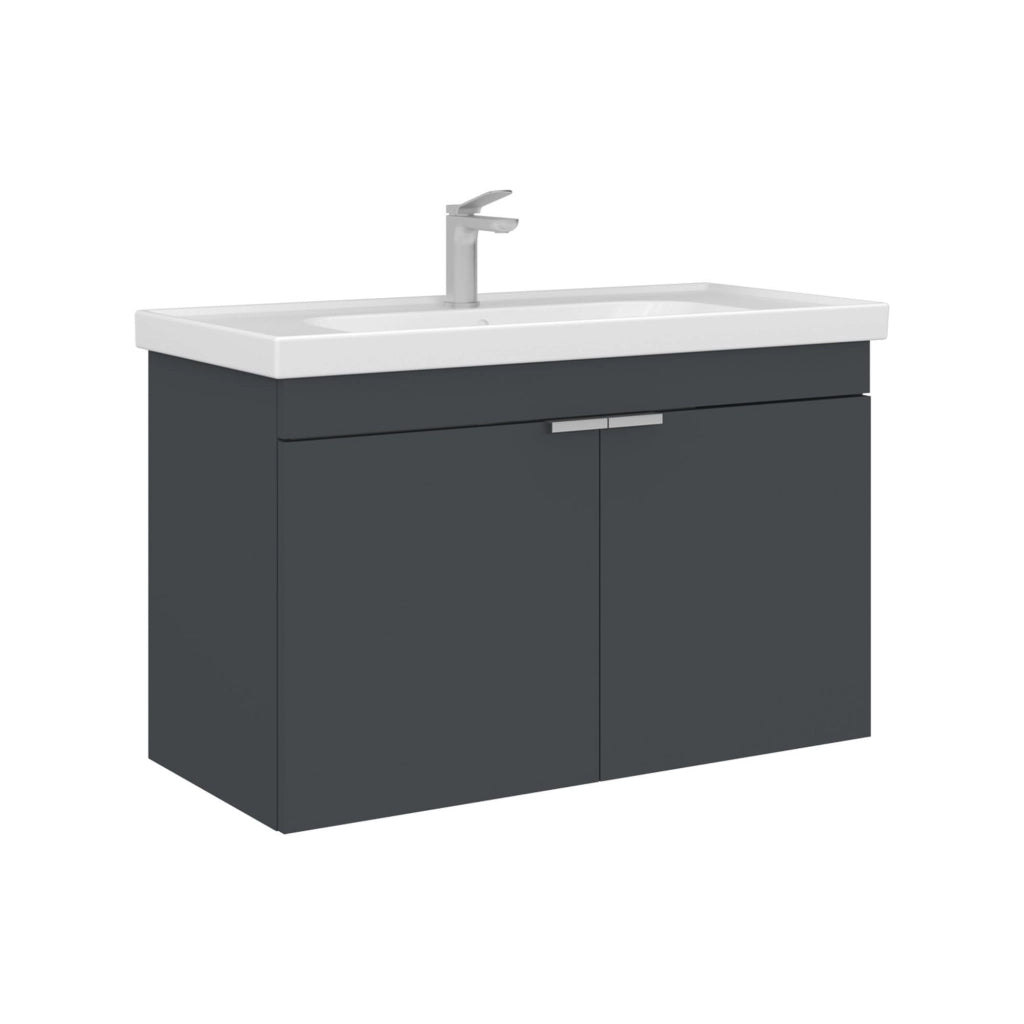 Mobile lavabo "Desna 90" - 90 x 45 x 58 cm - Antracite opaco