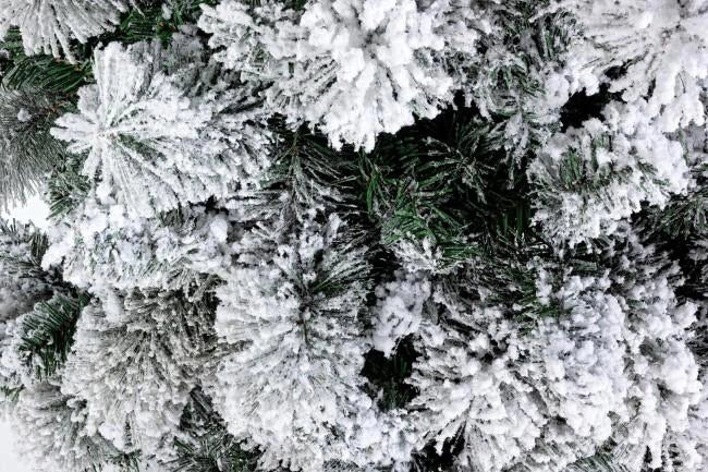 Albero di Natale Artificiale Innevato 240 cm 1150 Rami Verde