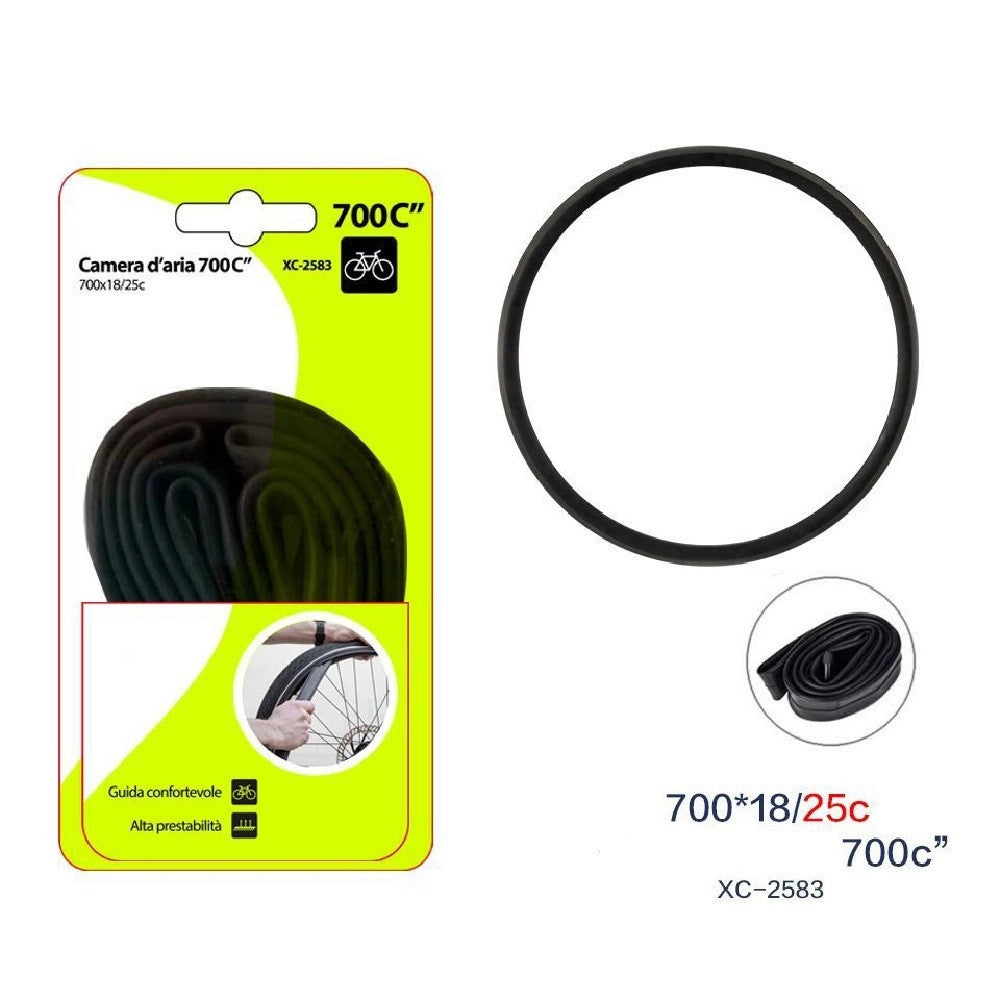 Trade Shop - Camera D'aria 700c" Per Pneumatici Ruote Bici Bicicletta Bike 700x18/25c Xc-2583 -