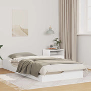 Struttura del letto Bianco 100 x 200 cm Pino massello 873386