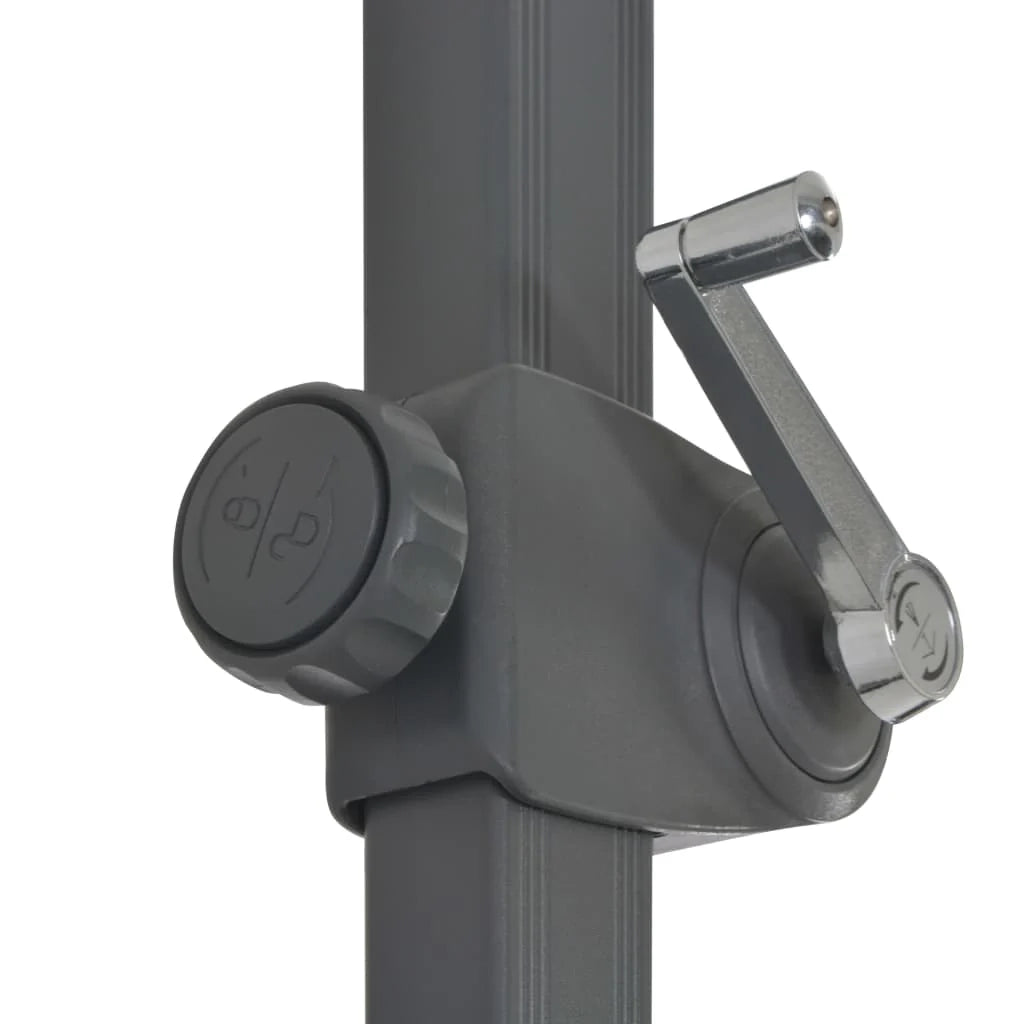 Ombrellone a braccio con palo in alluminio blu da 300 cm 02_0008491