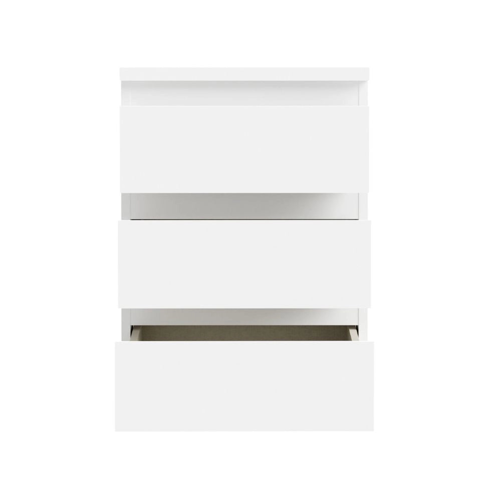 Cassettiera Morgan 3 cassetti bianco – 42x32x61H