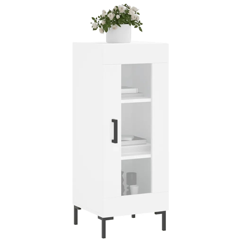 Credenza Bianca 34,5x34x90 cm in Legno Multistrato 828796