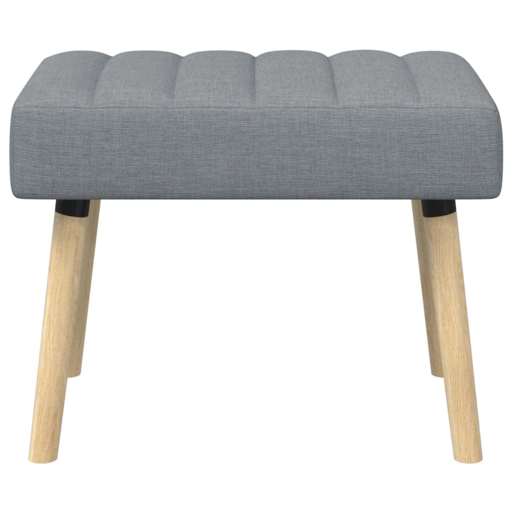 Panchina trapuntata a canale Grigio Chiaro 60 x 40 x 45 cm 42038459