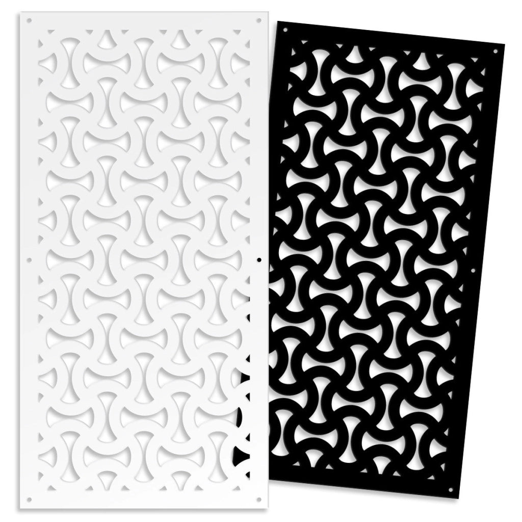 SNAKE - Pannello in PVC traforato - Parasole Misura: 50x150 cm, Colore: nero