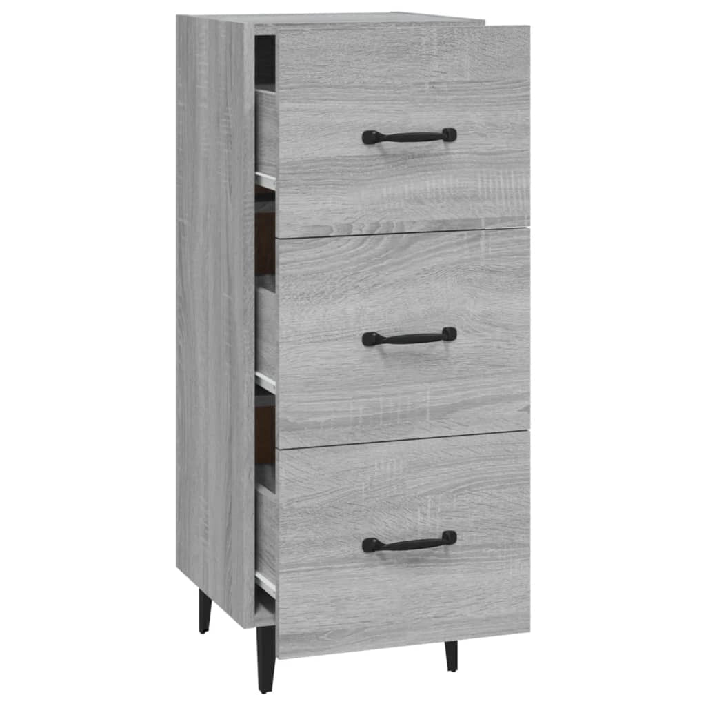 Buffet credenza cassettiera armadio mobile contenitore organizer cucina soggiorno salotto Sonoma 34,5 x 34 x 90 cm legno ingegnerizzato grigio 02_0036314