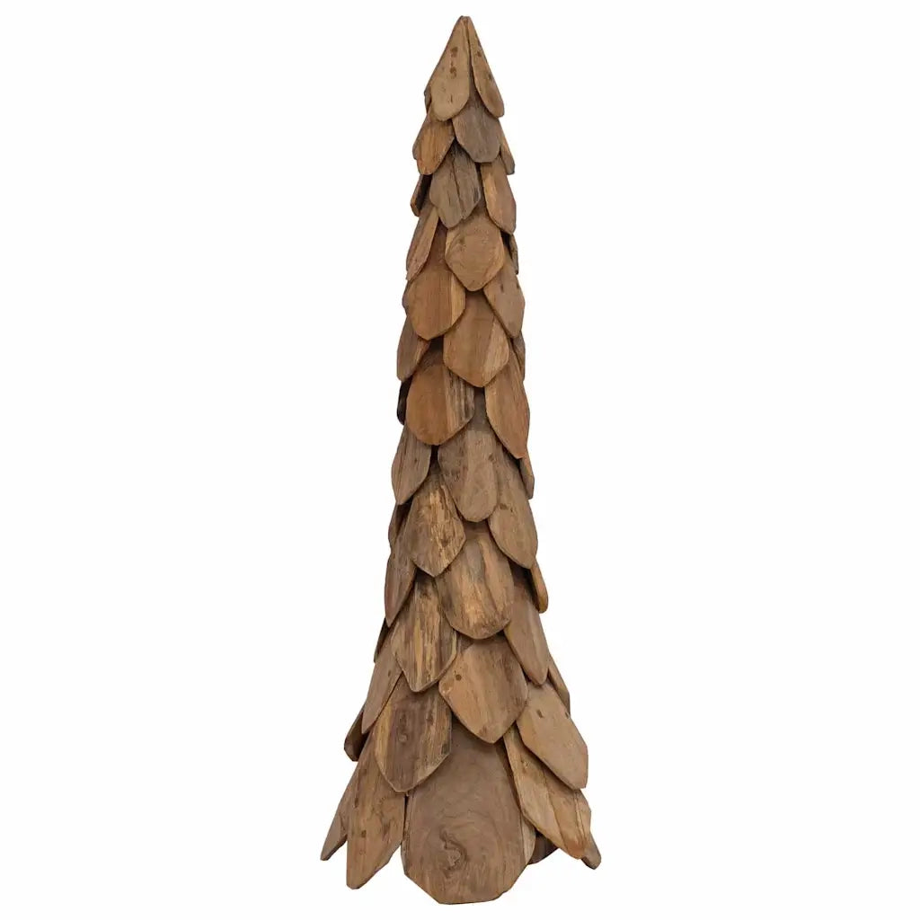 Albero di Natale Marrone 111 cm Legno massello di teak 42017939