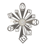 orologio da parete scomposto slang Fango e avorio in Ferro 58x74cmh