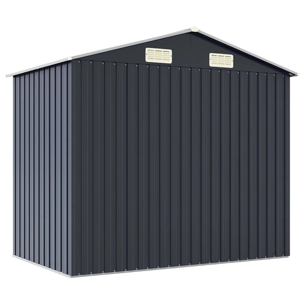 Capanno da Giardino Antracite 205x129x183 cm in Acciaio Zincato  cod mxl 65851
