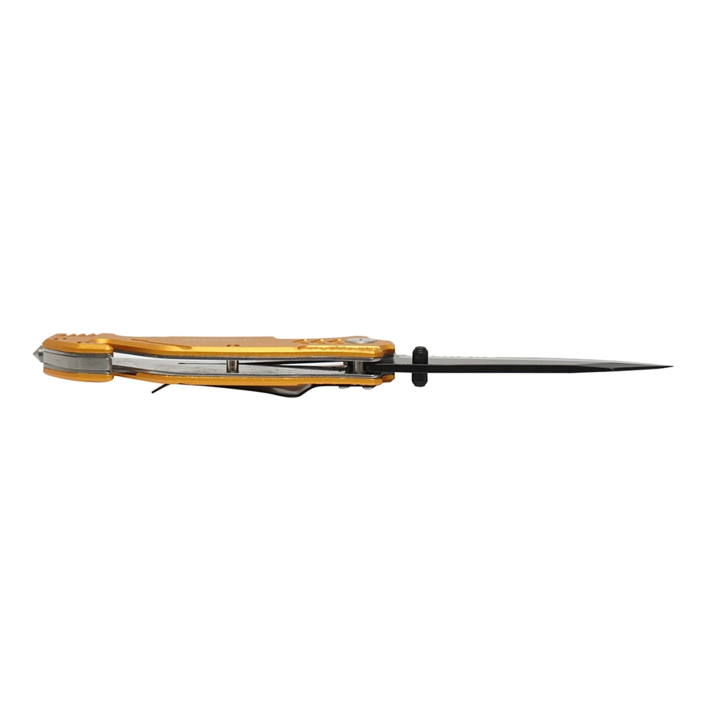 Coltello pieghevole multifunzionale in acciaio inossidabile, manico in alluminio, con clip per cintura, 205 mm, Crownman