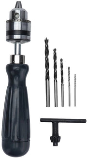 Manuale a mano con 5 punte - Spessore 0,6-6 mm - Spatola - Materiale in acciaio di carbonio - Attrezzo da mano - Lavorazione del legno - Manico ergonomico - Trapano manuale