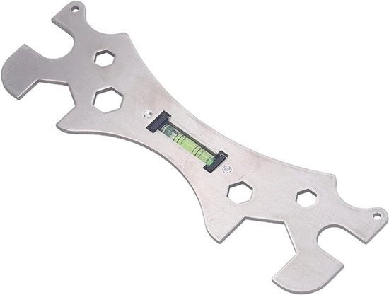 Strumenti per installazione - Acciaio inossidabile - Multifunzionali - Chiave - Fitting per doccia, attacchi di tubo, strumenti per installazione di rubinetto livello - Adatto per diverse riparazioni - Acciaio inossidabile