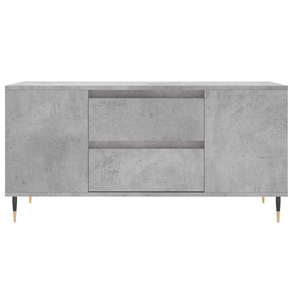 Tavolino salotto | Tavolino da caff¨¨ | Tavolino da Soggiorno Grigio Cemento 102x44,5x50cm Legno Multistrato