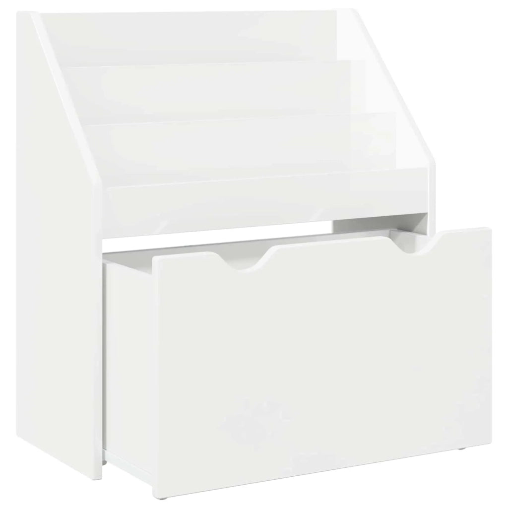Libreria per Bambini Bianco Lucido 60 x 29,5 x 69 cm