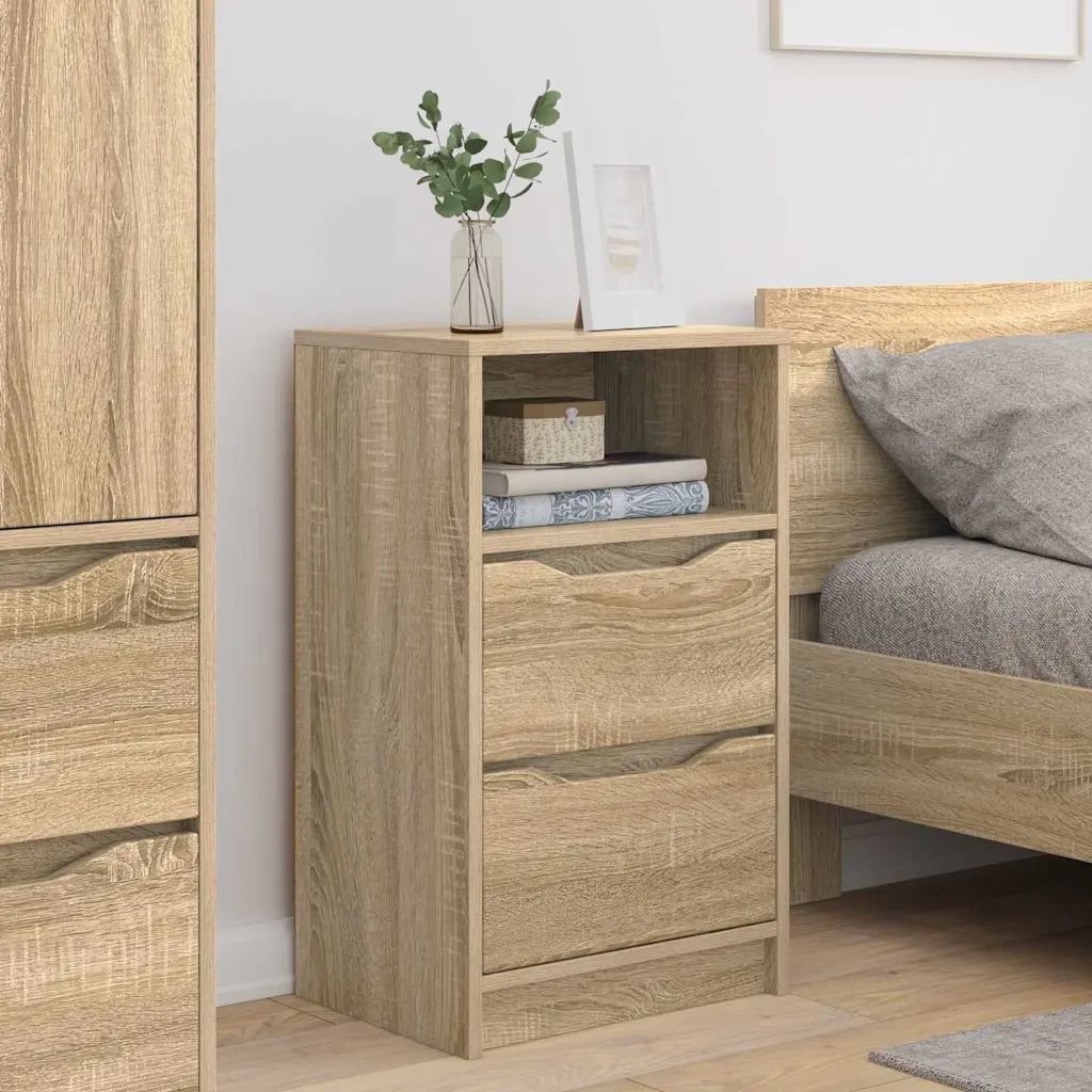 Comodini 2 pcs Rovere Sonoma 40 x 30 x 467 cm Legno multistrato 888912