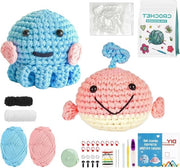Set di ago per principianti - completo set di ago per bambini con filo facile da lavorare - imbottitura a fibre di poliestere - ago da cucire a mano - segnalibri per cucire - manuale - fai da te