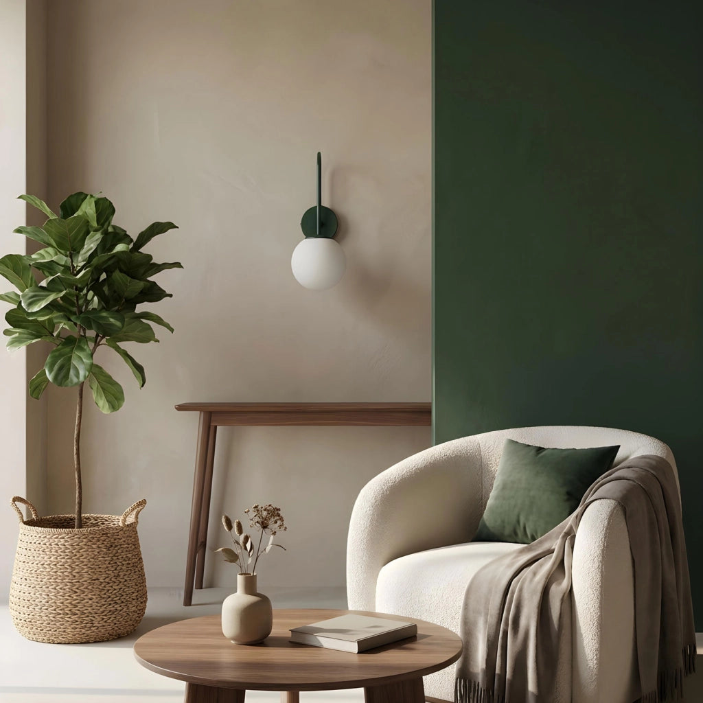 Applique Cambridge Luminex verde sfera 1xE14