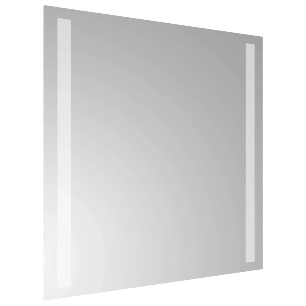 Specchio da bagno LED Trasparente 40 x 40 cm vetro temperato 42045788