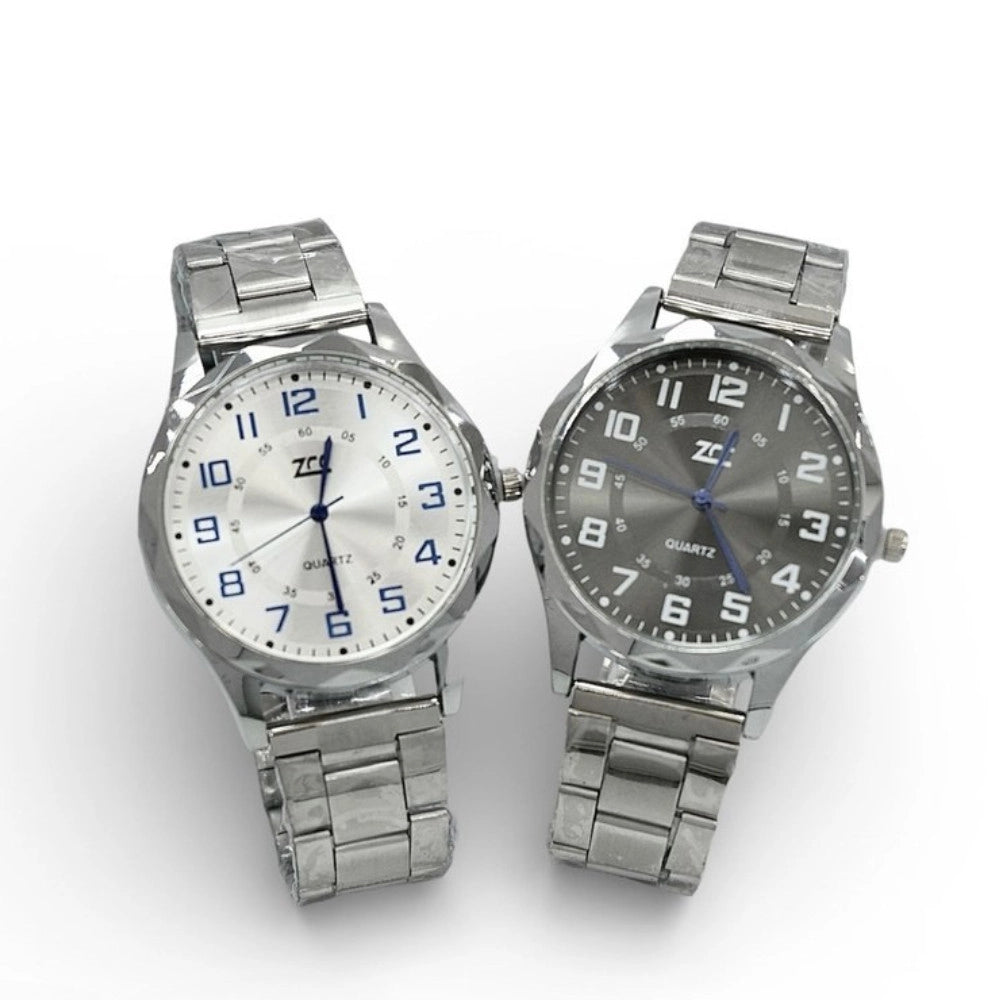 Trade Shop - Orologio Da Polso Uomo Elegante Acciaio 41mm Quadrante Casuale -