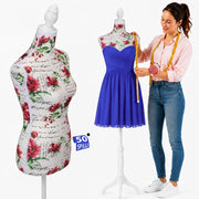 Manichino Sartoriale Femminile con 50 Spilli Modello Flowers Sartoria Donna