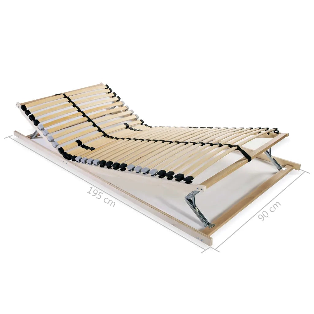 Rete a Doghe 7 Zone senza Materasso con 28 Doghe 90x200 cm 246457