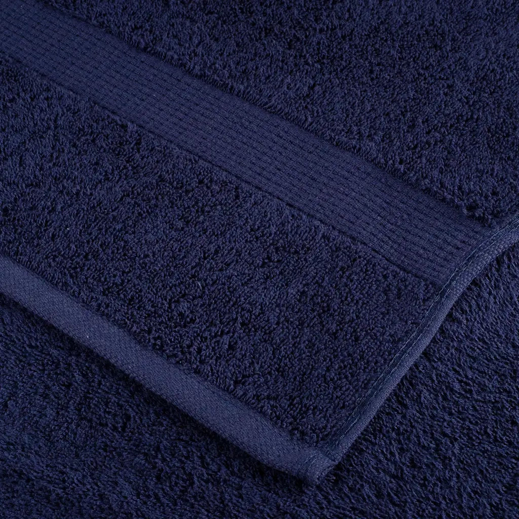 vidaXL Panni per il viso SOLUND 2 pcs Blu marino Cotone