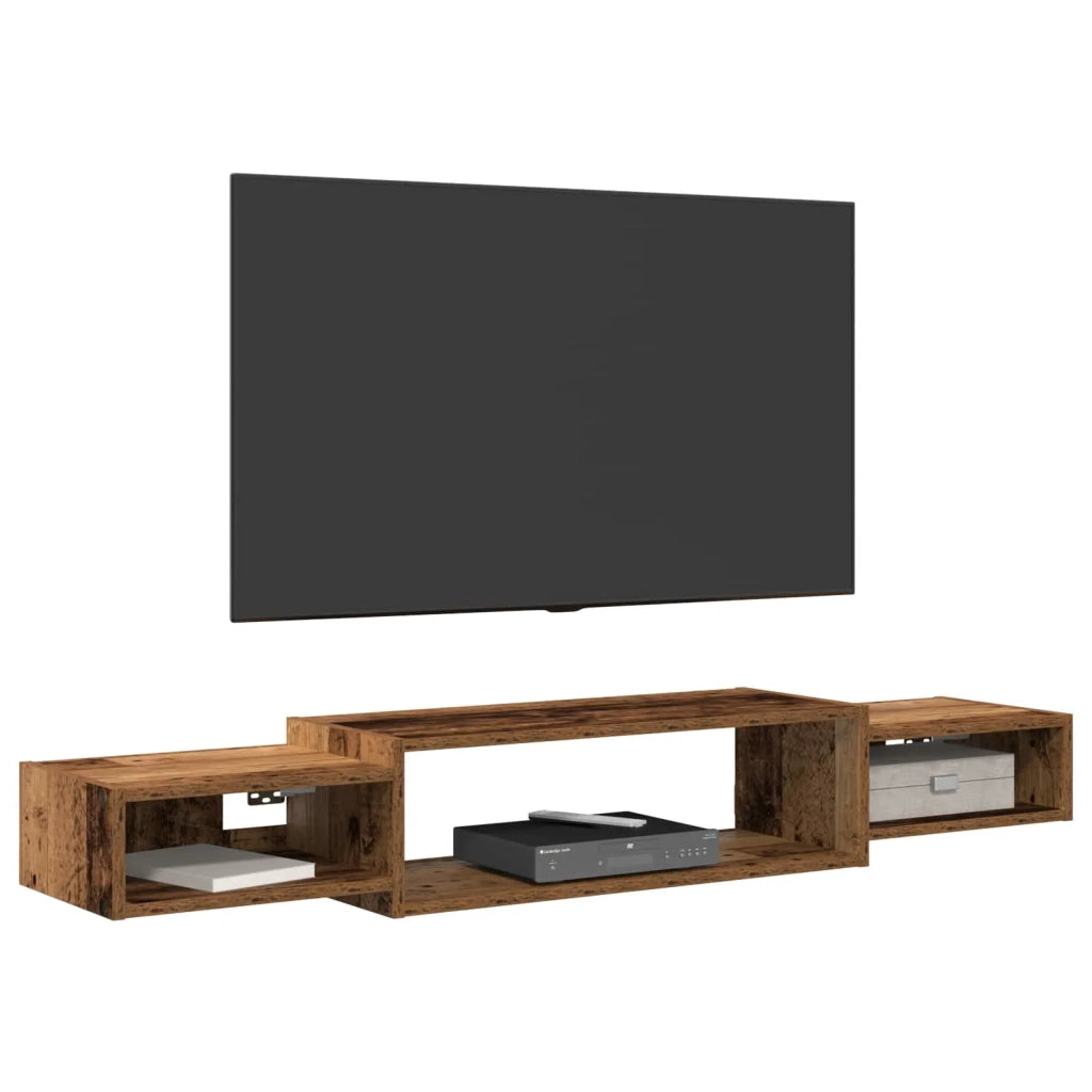 Mobile TV da Parete A parete Legno antico 140 x 28 x 21 cm