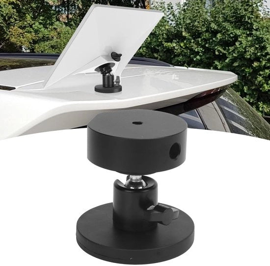 Montaggio satellitare magnetico - Sostegno potente - Regolabile angolo - Otremini da mini tavola - Kit di montaggio satellitare per internet - Adatto per auto/bus/barca - Lega ABS/Aluminium - Montaggio da tetto