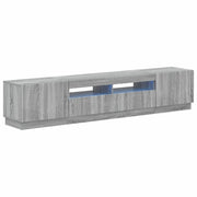 Mobile TV LED a 5 pezzi Sonoma grigio Legno ingegnerizzato 3416847