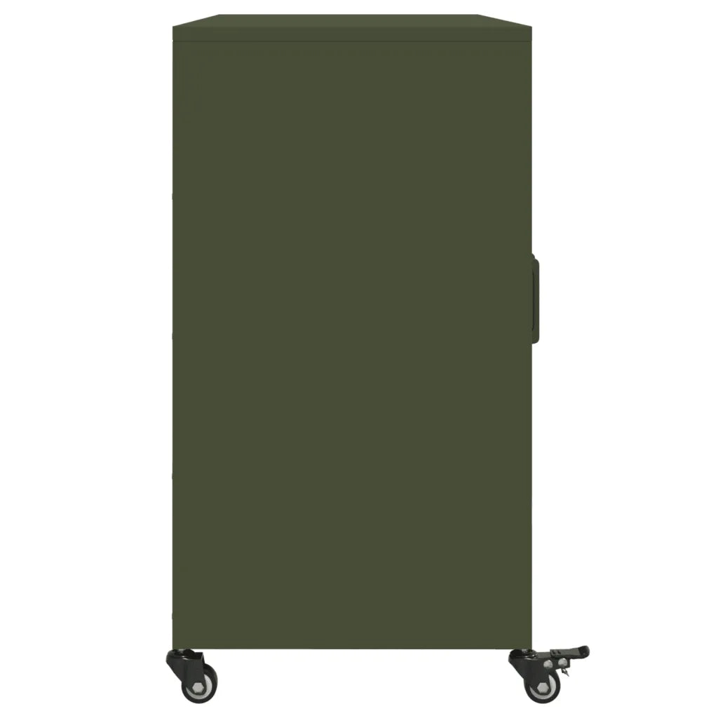 Credenza Verde Oliva 100,5x39x72 cm in Acciaio 846684