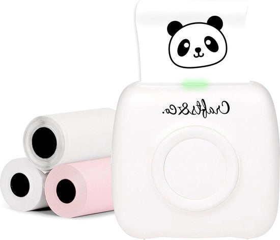 Stampante Portatile per Artigianato - Stampante Fotografica Mobili con 3 Rulli + App - Stampante Senza Inchiostro per Fotografie e Etichette - Stampante Termico