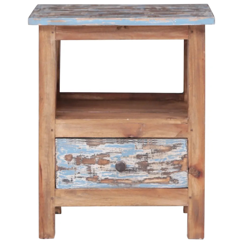 Comodino 41x30x50 cm in Legno Massello di Recupero cod mxl 30368