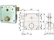 2pz serrat. applic. cancelli 2 mandate e scrocco separato + quadro cilindro fis cod:ferx.fer318679