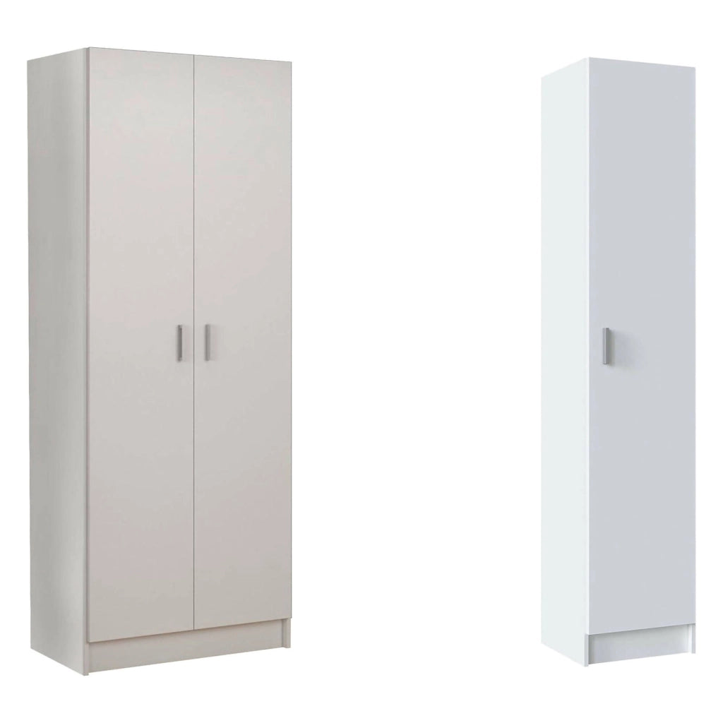 Soave, Armadio Multiuso Grande Modulabile, 110x180h cm Bianco
