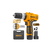 TRAPANO A PERCUSSIONE A BATTERIA 12V CON 2 BATTERIE CIDLI1232 INGCO