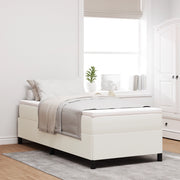 Struttura Letto Crema 90x200 cm Tessuto Corduroy
