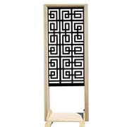 THAI - Separè - Paravento modulabile - 70x190cm - in Legno e PVC Colore: nero