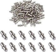 100 pezzi di supporti di legno metallico - diametro 5 mm - arancione zafferano