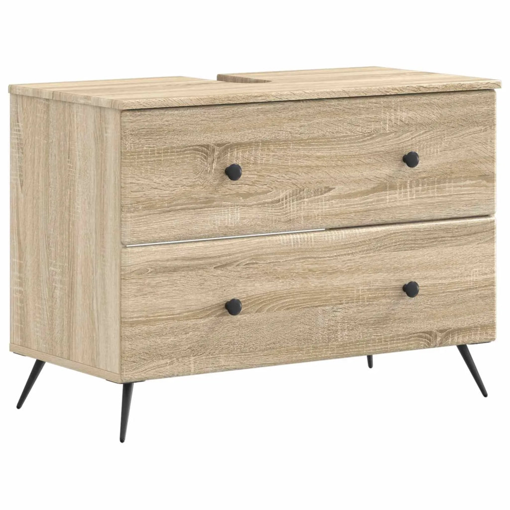 Armadio per Lavabo da Bagno BREDA Rovere Sonoma 82 x 41 x 59 cm 897457