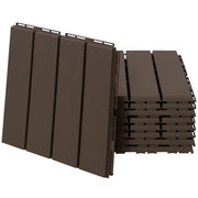 Set Piastrelle Pavimento Terrazzo ¨C Zephmum ¨C Marrone 30x30x2cm