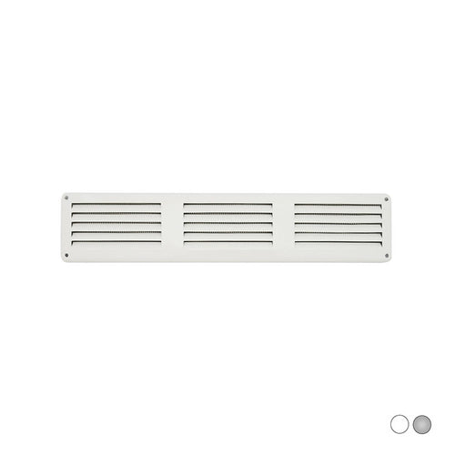 GRIGLIA DA SOVRAPPORRE IN METALLO CON RETE L. 300 X H. 60 MM- Alluminio Argento- FIRST- pezzi 1